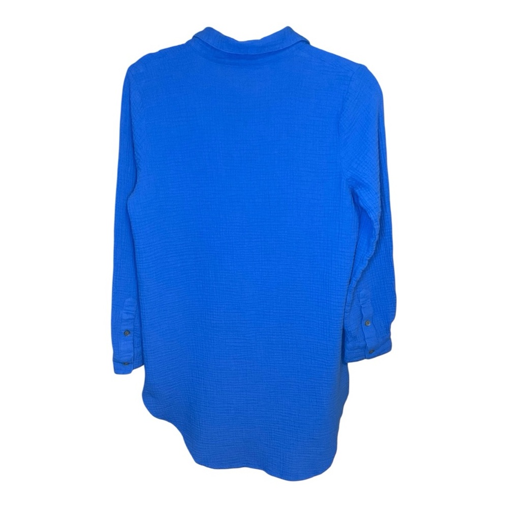 J. Crew Factory Gauze Button Down Beach Tunic Small - Picture 3 of 3